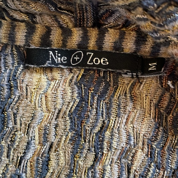 Nic + Zoe sz medium lightweight multi textured sweater - Picture 2 of 2